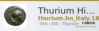 Thurium Historia Numorum Italy 1866-1869 — CANOA