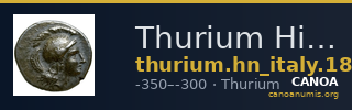 Thurium Historia Numorum Italy 1866-1869 — CANOA