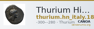 Thurium Historia Numorum Italy 1870-1875 — CANOA