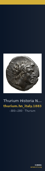 Thurium Historia Numorum Italy 1883 — CANOA