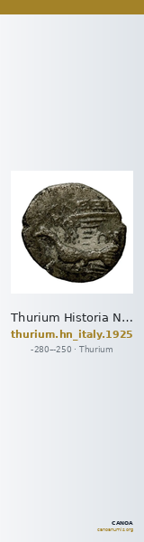 Thurium Historia Numorum Italy 1925 — CANOA