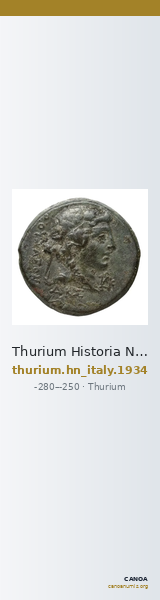 Thurium Historia Numorum Italy 1934 — CANOA