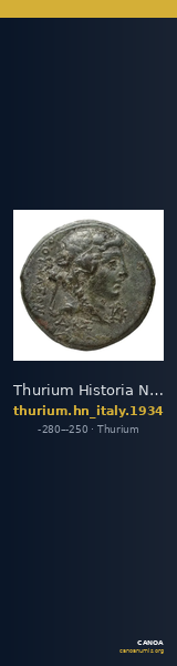 Thurium Historia Numorum Italy 1934 — CANOA
