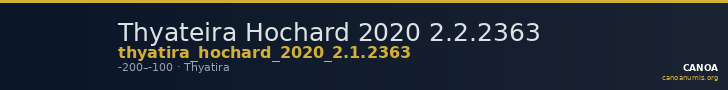 Thyateira Hochard 2020 2.2.2363 — CANOA