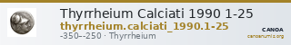 Thyrrheium Calciati 1990 1-25 — CANOA
