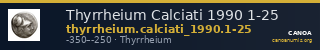 Thyrrheium Calciati 1990 1-25 — CANOA