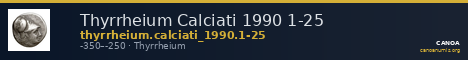 Thyrrheium Calciati 1990 1-25 — CANOA