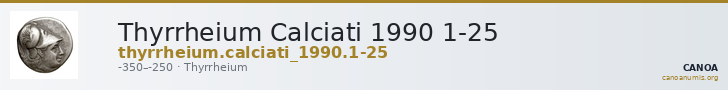 Thyrrheium Calciati 1990 1-25 — CANOA