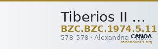 Tiberios II Constantine — Twelve Nummi (Alexandria, 578) — CANOA