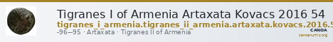 Tigranes I of Armenia Artaxata Kovacs 2016 54 — CANOA