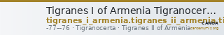 Tigranes I of Armenia Tigranocerta Kovacs 2016 58 — CANOA