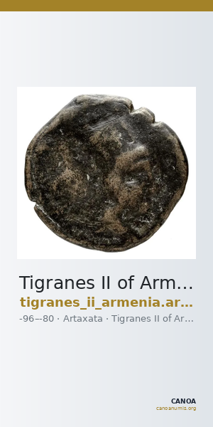 Tigranes II of Armenia Artaxata Kovacs 2016 61 — CANOA