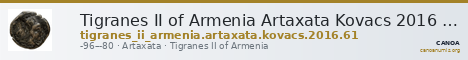 Tigranes II of Armenia Artaxata Kovacs 2016 61 — CANOA