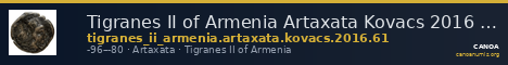 Tigranes II of Armenia Artaxata Kovacs 2016 61 — CANOA