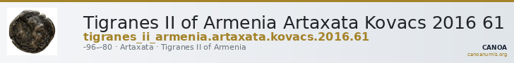 Tigranes II of Armenia Artaxata Kovacs 2016 61 — CANOA