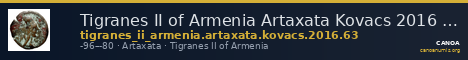 Tigranes II of Armenia Artaxata Kovacs 2016 63 — CANOA