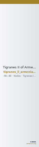 Tigranes II of Armenia Nisibis Kovacs 2016 67 — CANOA