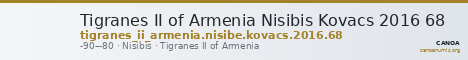 Tigranes II of Armenia Nisibis Kovacs 2016 68 — CANOA