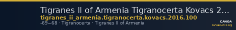 Tigranes II of Armenia Tigranocerta Kovacs 2016 100 — CANOA
