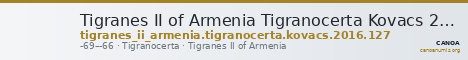Tigranes II of Armenia Tigranocerta Kovacs 2016 127 — CANOA