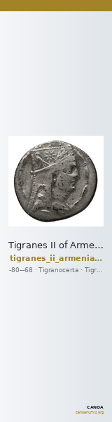 Tigranes II of Armenia Tigranocerta Kovacs 2016 71-76 — CANOA