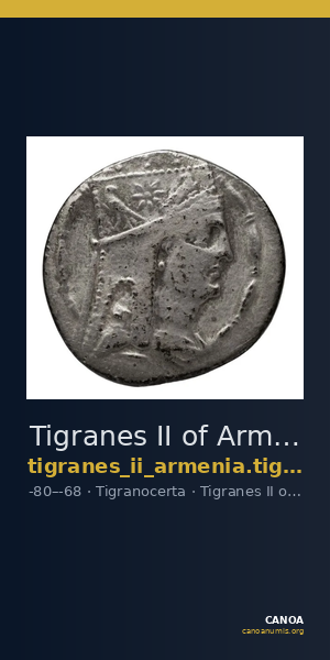 Tigranes II of Armenia Tigranocerta Kovacs 2016 71-76 — CANOA