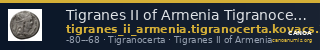 Tigranes II of Armenia Tigranocerta Kovacs 2016 71-76 — CANOA