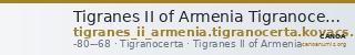 Tigranes II of Armenia Tigranocerta Kovacs 2016 77, 81, 85, 89 — CANOA