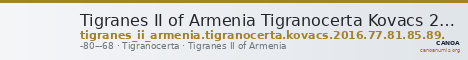 Tigranes II of Armenia Tigranocerta Kovacs 2016 77, 81, 85, 89 — CANOA