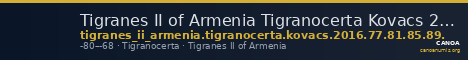 Tigranes II of Armenia Tigranocerta Kovacs 2016 77, 81, 85, 89 — CANOA