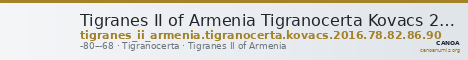Tigranes II of Armenia Tigranocerta Kovacs 2016 78, 82, 86, 90 — CANOA