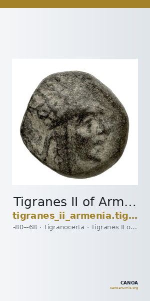 Tigranes II of Armenia Tigranocerta Kovacs 2016 79, 83, 87, 91 — CANOA