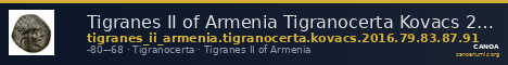 Tigranes II of Armenia Tigranocerta Kovacs 2016 79, 83, 87, 91 — CANOA