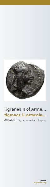 Tigranes II of Armenia Tigranocerta Kovacs 2016 80, 84, 88, 92 — CANOA