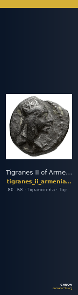 Tigranes II of Armenia Tigranocerta Kovacs 2016 80, 84, 88, 92 — CANOA