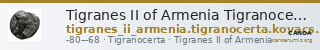 Tigranes II of Armenia Tigranocerta Kovacs 2016 80, 84, 88, 92 — CANOA