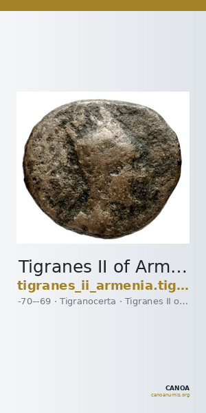 Tigranes II of Armenia Tigranocerta Kovacs 2016 93 — CANOA