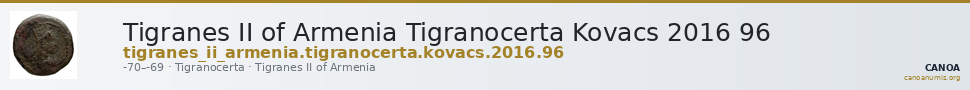 Tigranes II of Armenia Tigranocerta Kovacs 2016 96 — CANOA