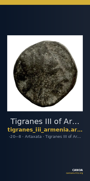 Tigranes III of Armenia Artaxata Kovacs 2016 172 — CANOA