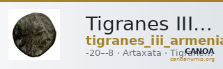 Tigranes III of Armenia Artaxata Kovacs 2016 172 — CANOA
