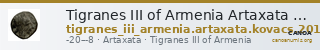 Tigranes III of Armenia Artaxata Kovacs 2016 172 — CANOA