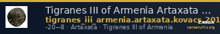 Tigranes III of Armenia Artaxata Kovacs 2016 172 — CANOA
