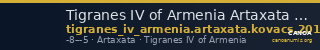 Tigranes IV of Armenia Artaxata Kovacs 2016 176 — CANOA