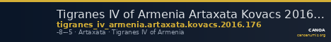 Tigranes IV of Armenia Artaxata Kovacs 2016 176 — CANOA