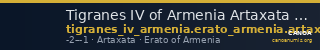 Tigranes IV of Armenia Artaxata Kovacs 2016 178 — CANOA