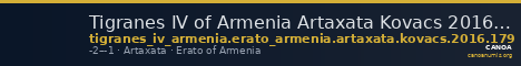 Tigranes IV of Armenia Artaxata Kovacs 2016 179 — CANOA