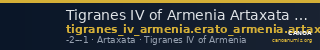 Tigranes IV of Armenia Artaxata Kovacs 2016 180 — CANOA