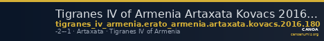Tigranes IV of Armenia Artaxata Kovacs 2016 180 — CANOA