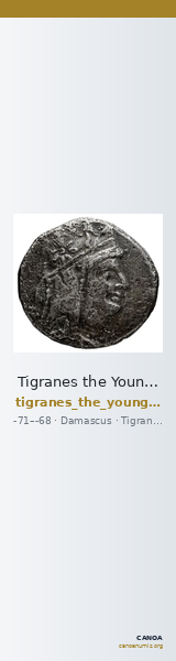 Tigranes the Younger of Sophene Damascus Kovacs 2016 134-6 — CANOA