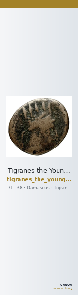 Tigranes the Younger of Sophene Damascus Kovacs 2016 137 and 140 — CANOA